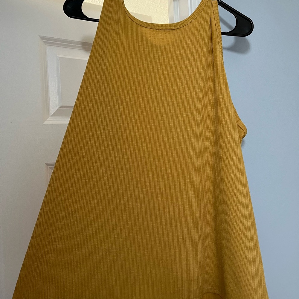 OLD NAVY LUXE-Mustard Yellow Sleeveless Women's Top